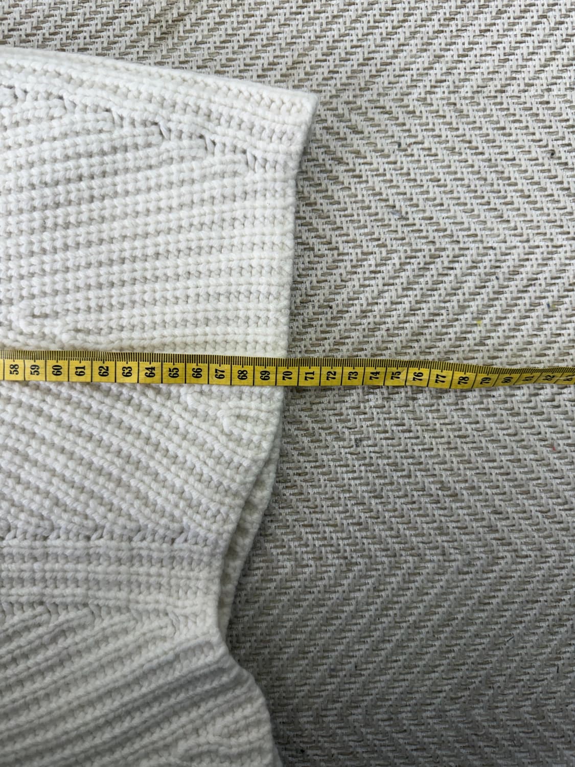 정품) 시스템 한섬 21ss 루즈핏 아이보리 골지 니트 스웨터 90 상품이미지10