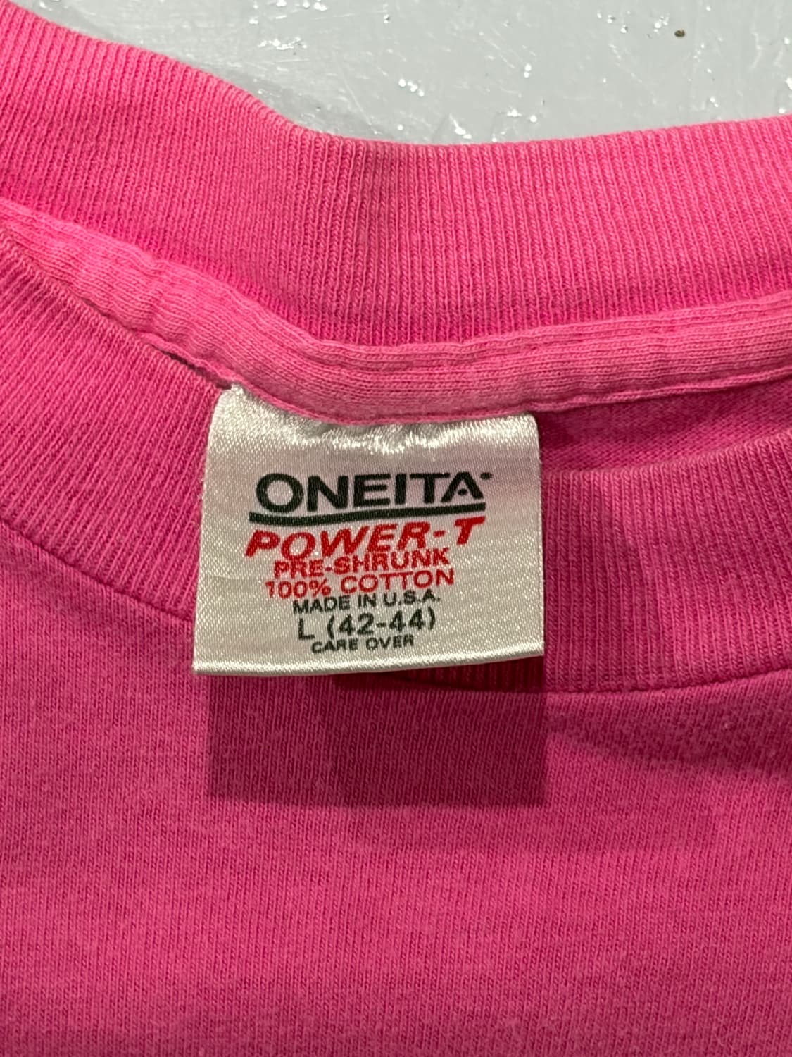 90s USA 오네이타(ONEITA) 싱글 스티치 반팔 티셔츠 상품이미지2