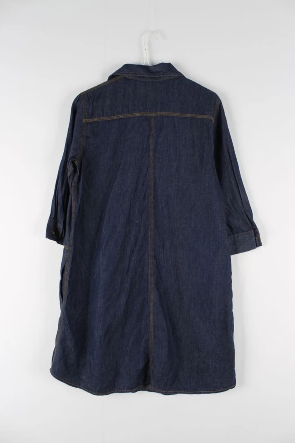 빈티지 청색 청남방 셔츠원피스 상품이미지2