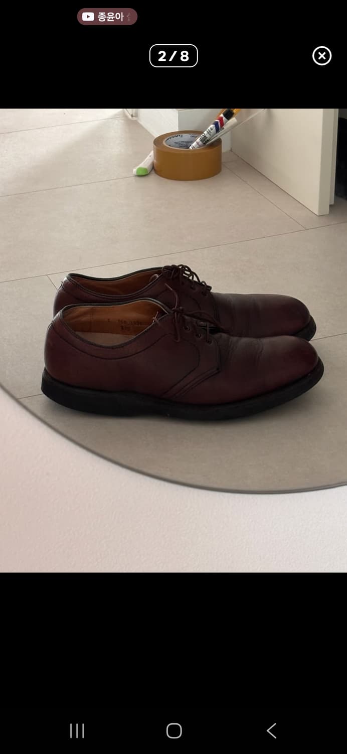 알든 빈티지 308 더비 슈즈 / us10(280~285)/ 다크 브라운 상품이미지2