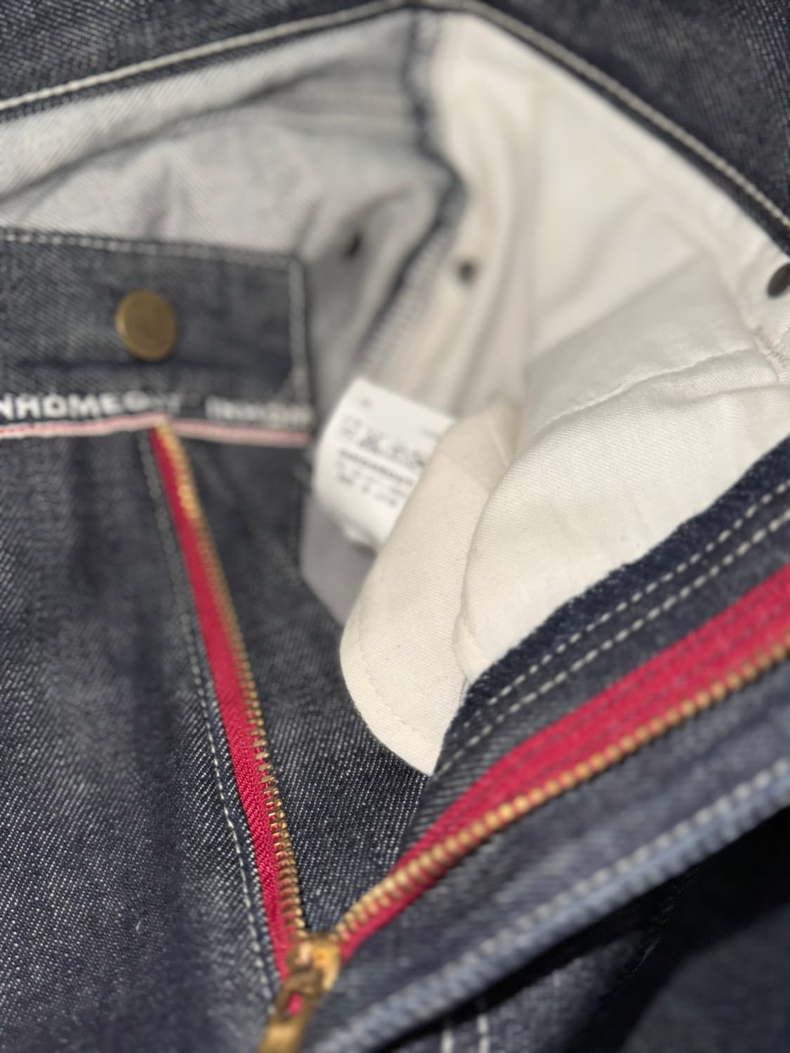 [XL] INHOMEOUT 딥 인디고 데님 팬츠 MADE IN JAPAN 상품이미지4