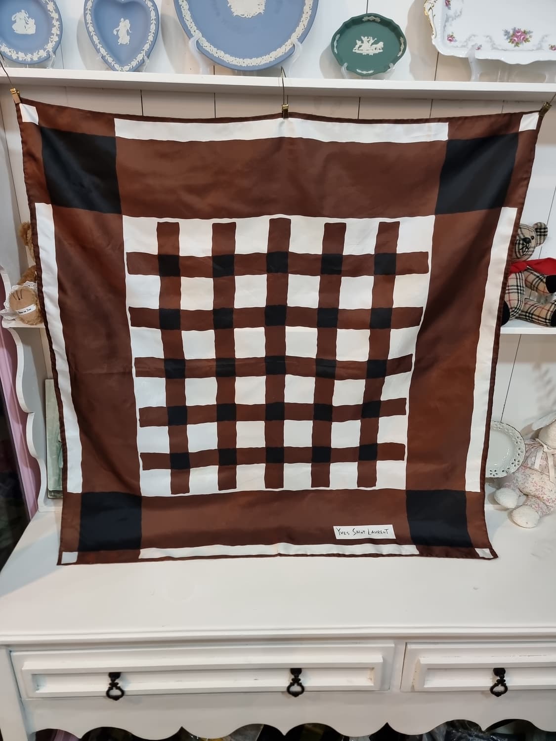 Yves Saint Laurent 입생로랑 빈티지 실크 스카프 상품이미지1