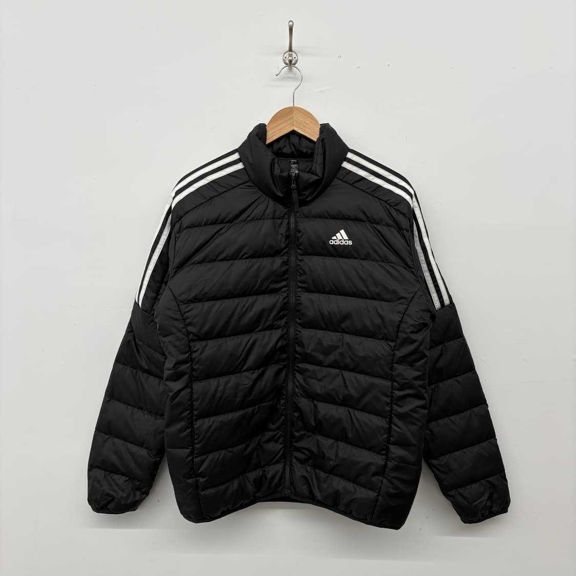 아디다스 삼선 패딩 블랙 여/XL 상품이미지1