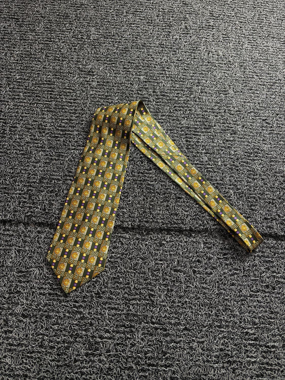 90s 지아니 베르사체 아카이브 메두사 패턴 넥타이 3368 상품이미지3