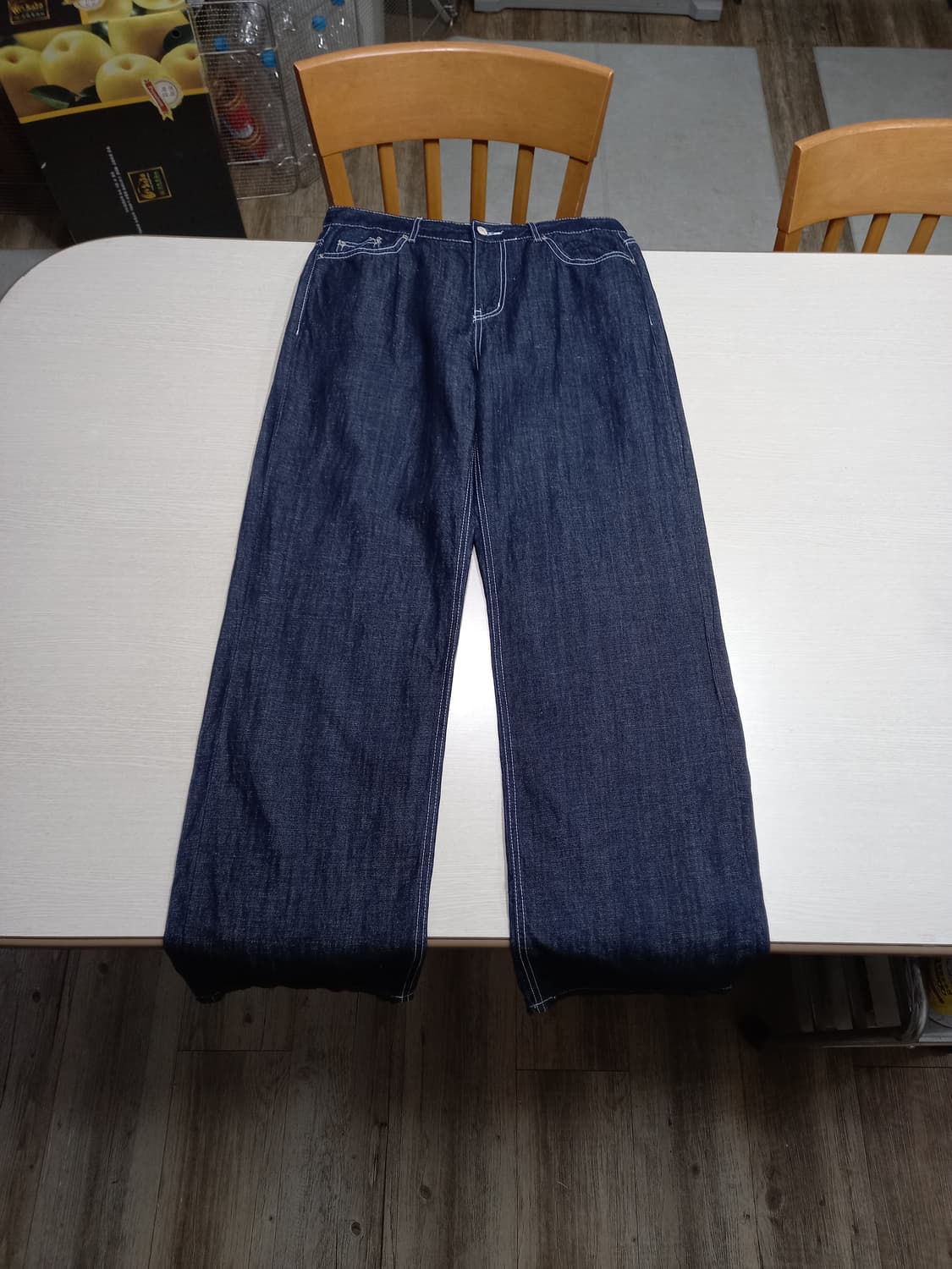 32 새상품 The Cross Jean 봄여름용 린넨 데님 32-347 상품이미지1