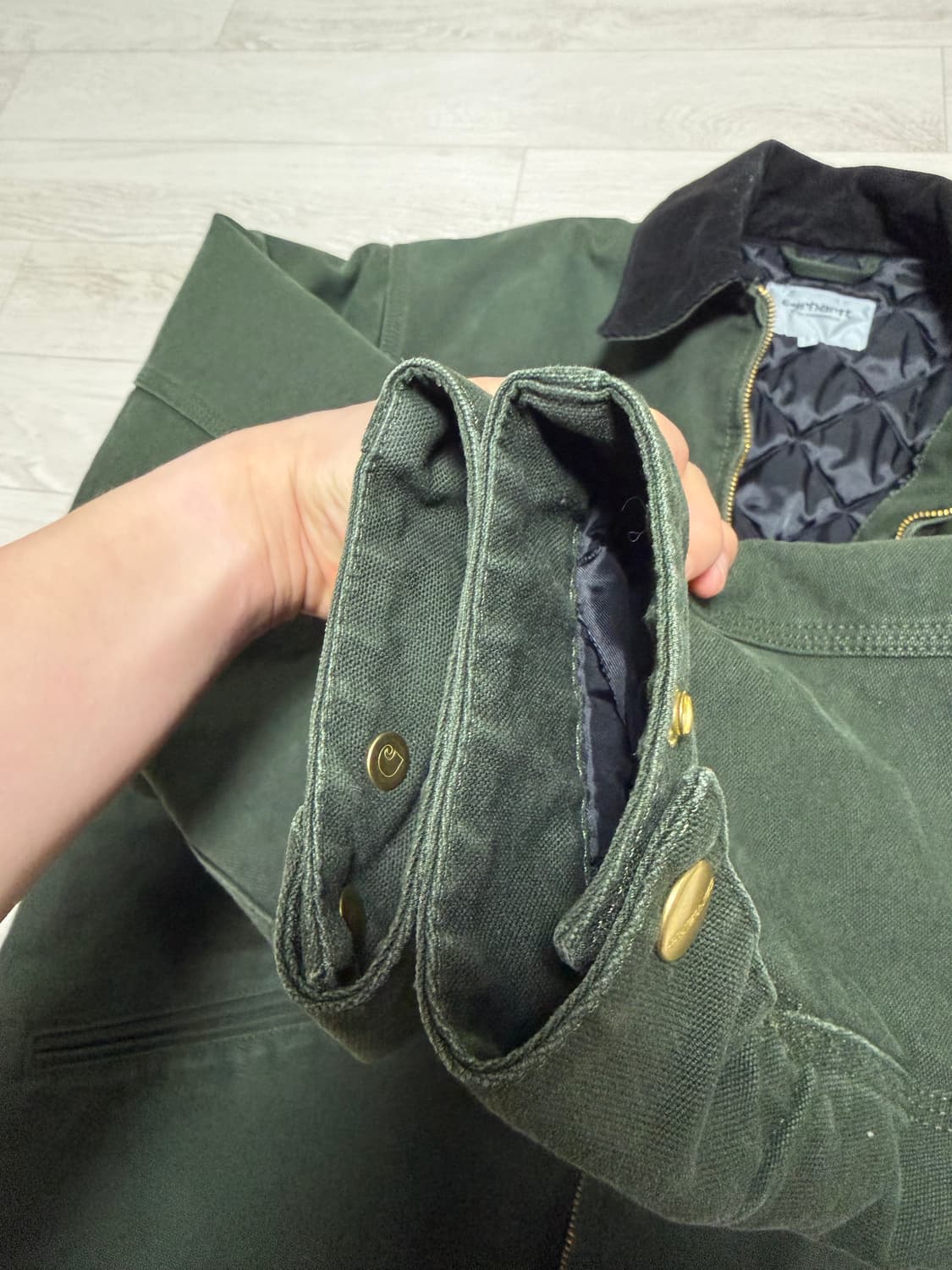 칼하트 wip og 디트로이트 자켓 올리브 s 상품이미지4