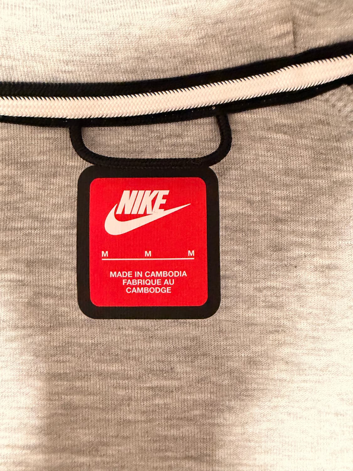 나이키 테크 플리스(테크팩) 풀 집 후드 다크 그레이 헤더 판매합니다! 상품이미지3