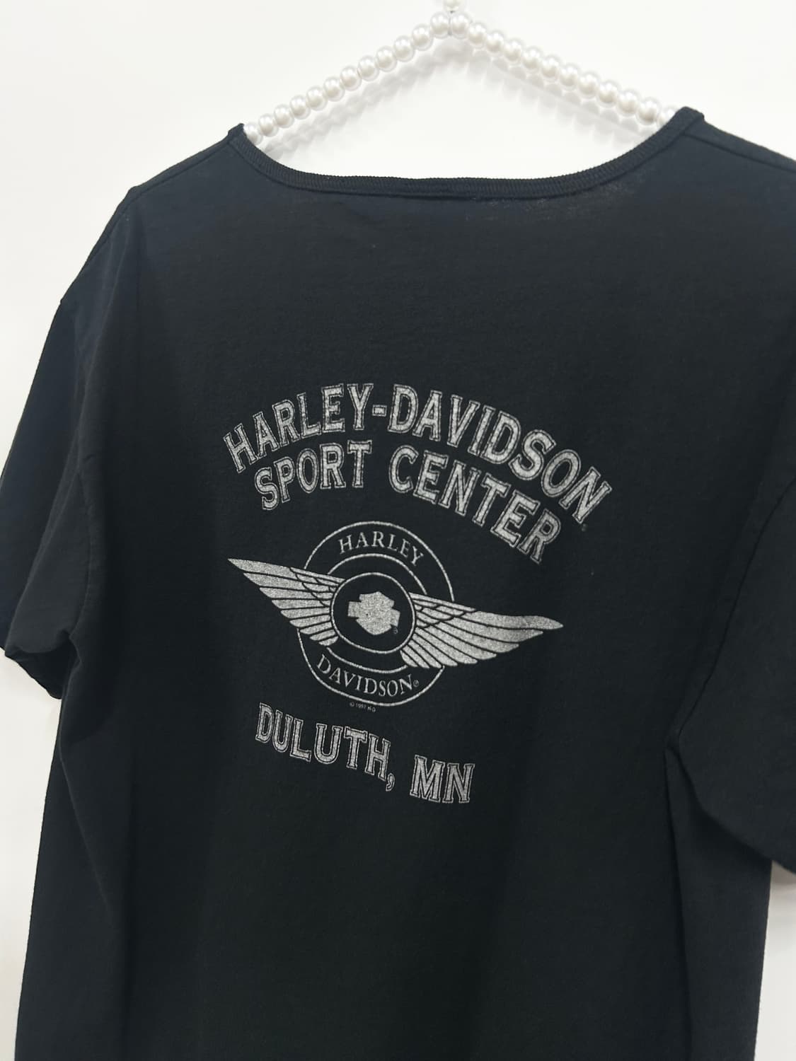 [HARLEY DAVIDSON] 90s 할리데이비슨 기하학 패턴 반팔 상품이미지6