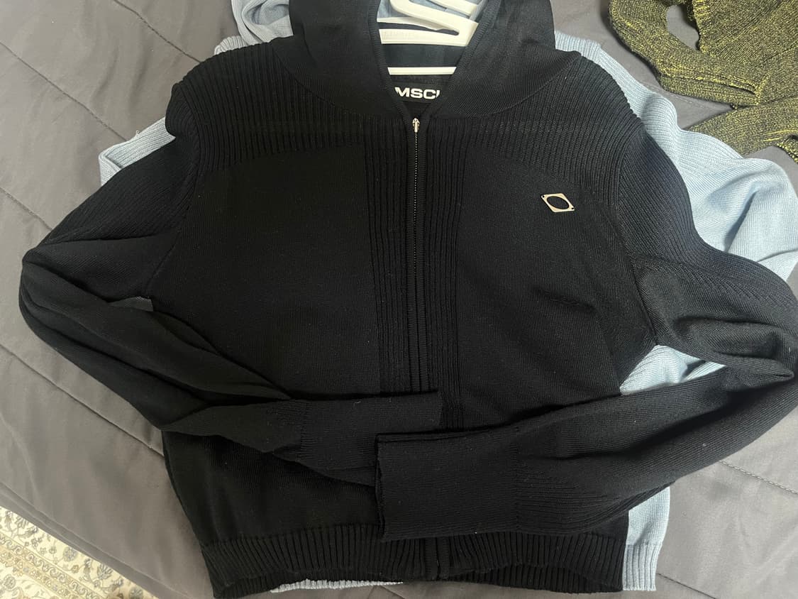 미스치프 롬버스 니티드 후드 블랙 색상 M 상품이미지1