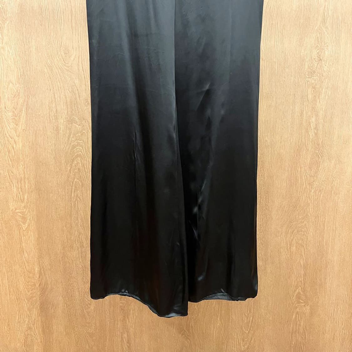 엠포리오 아르마니 슬랙스 와이드 팬츠 사이드 벨트 스트랩 디테일 블랙 상품이미지5