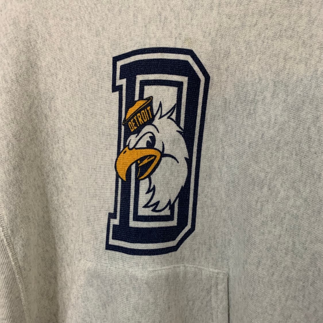 S 챔피온 리버스위브 디트로이트 블루택 기모 후드티 상품이미지3