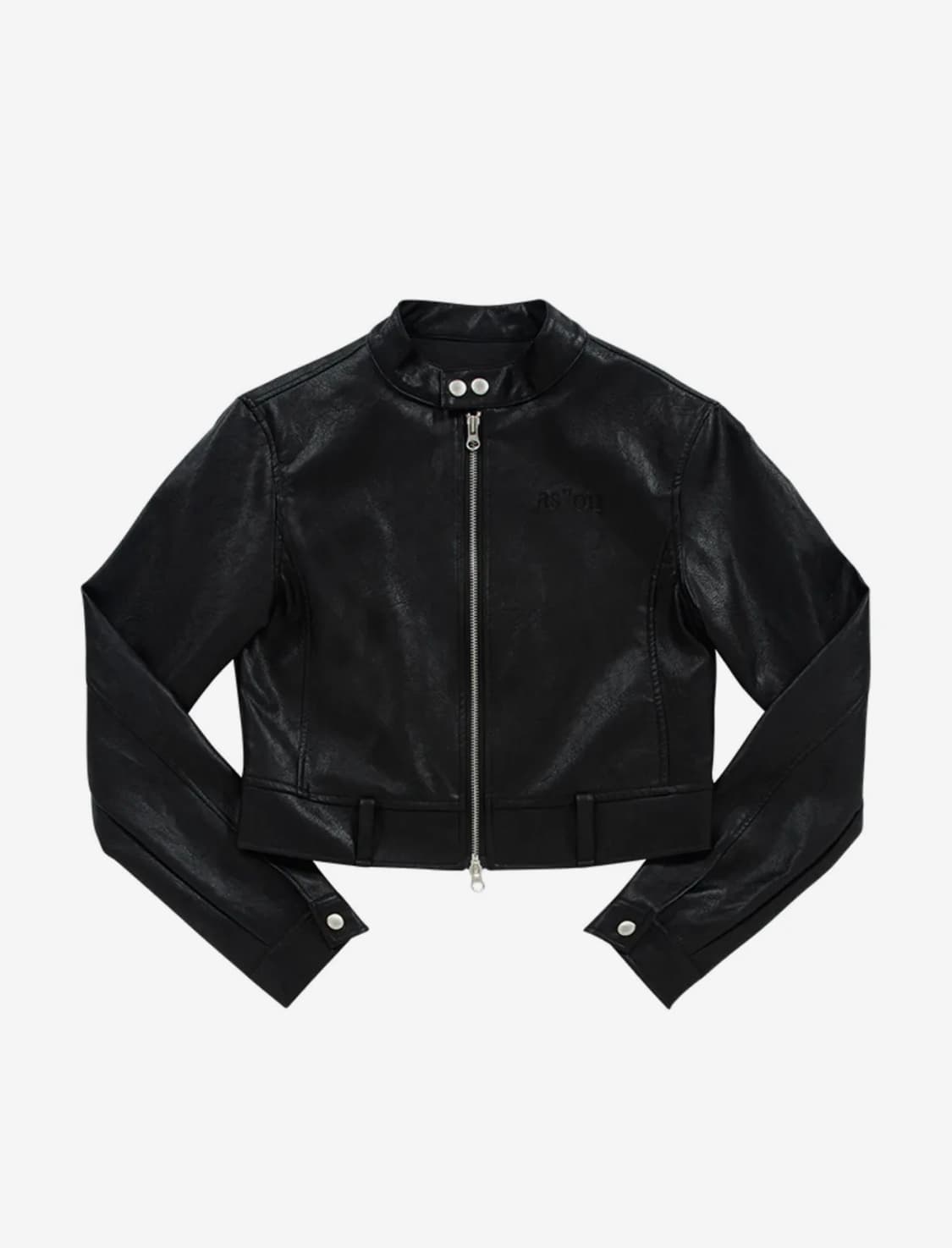 애즈온 SLIM LEATHER JACKET 상품이미지2