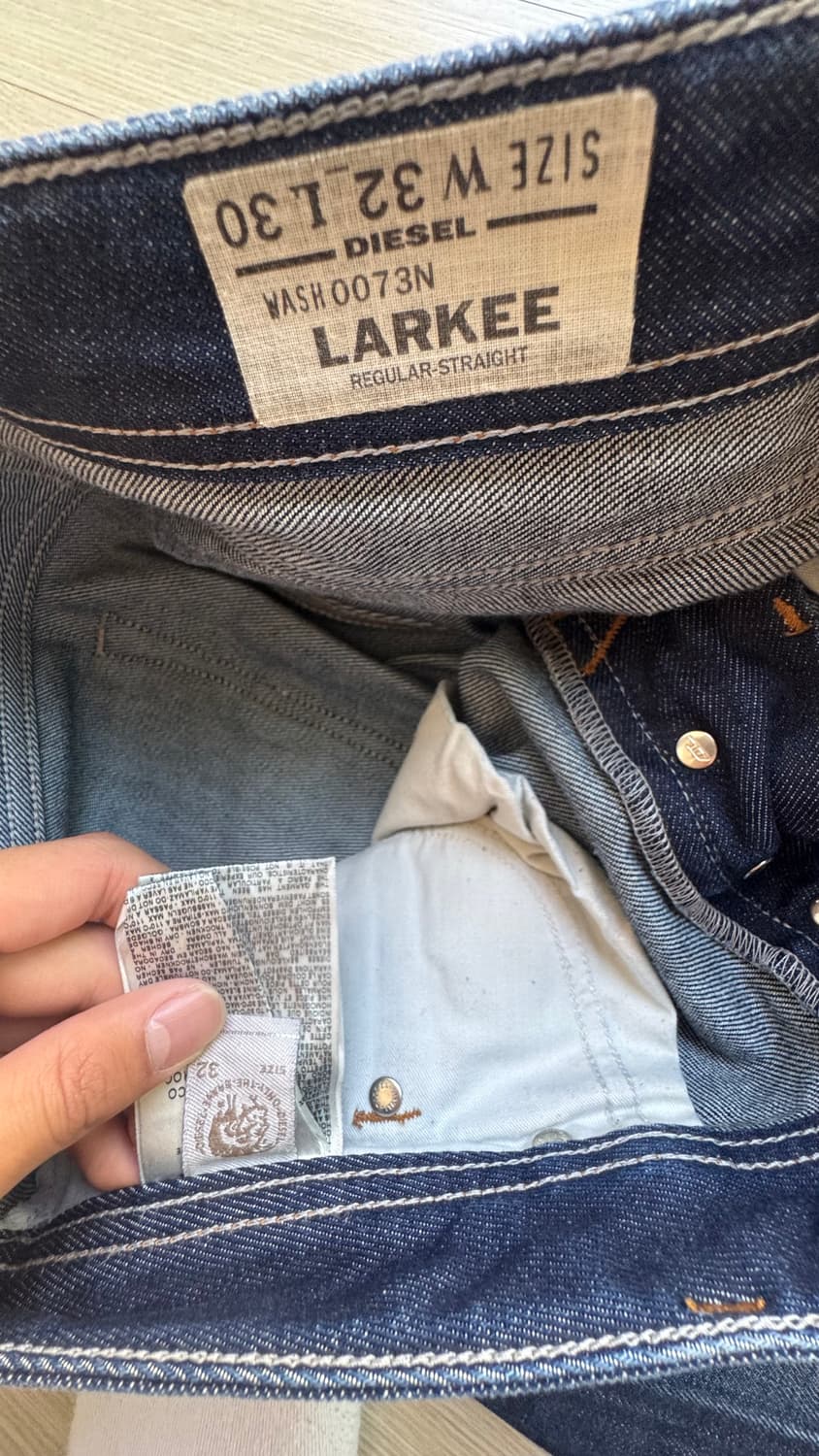 디젤Larkee 셀비지 데님팬츠 w32 L30  상품이미지7