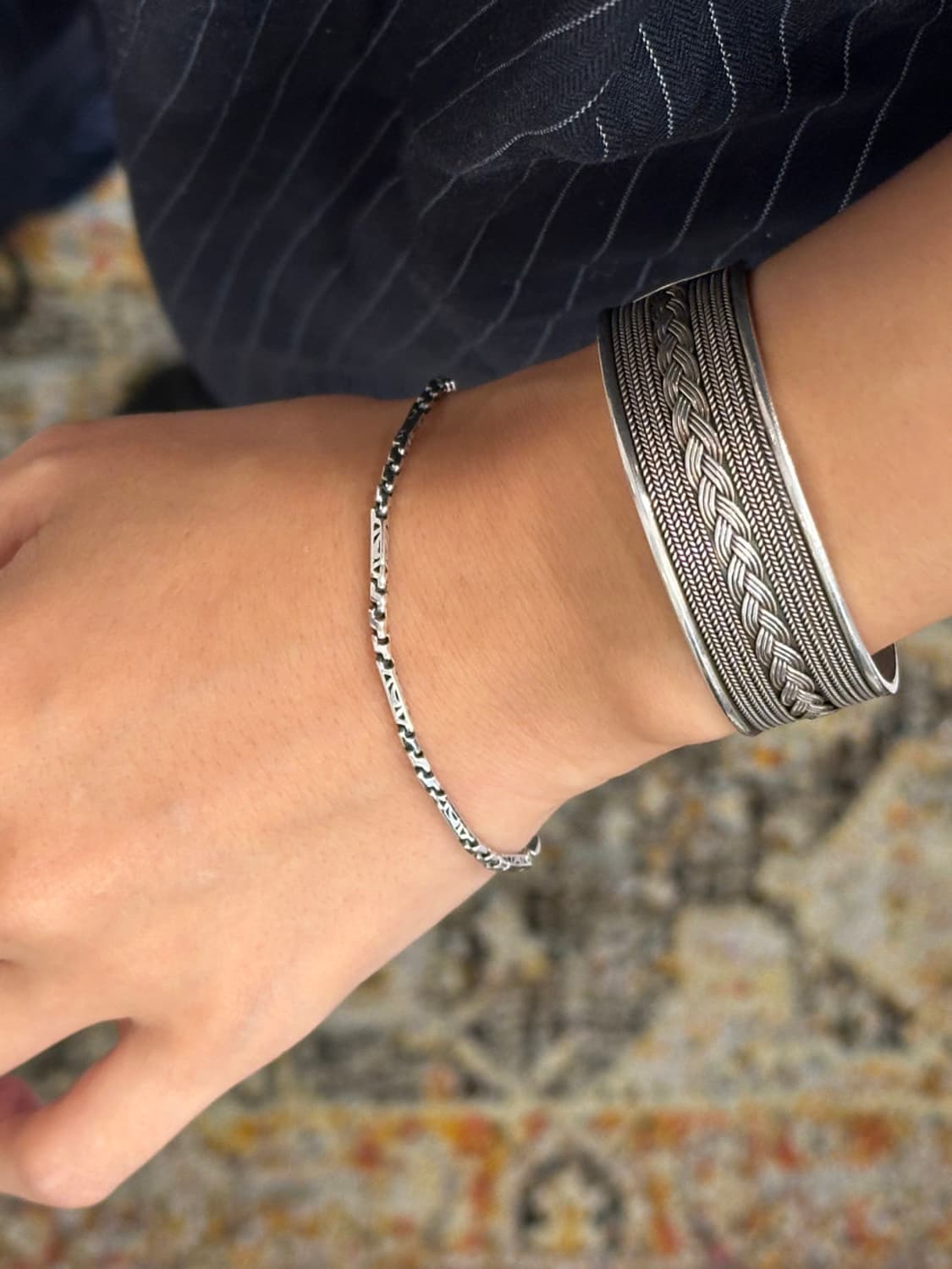 Tribal Bar 925Silver bracelet 상품이미지6