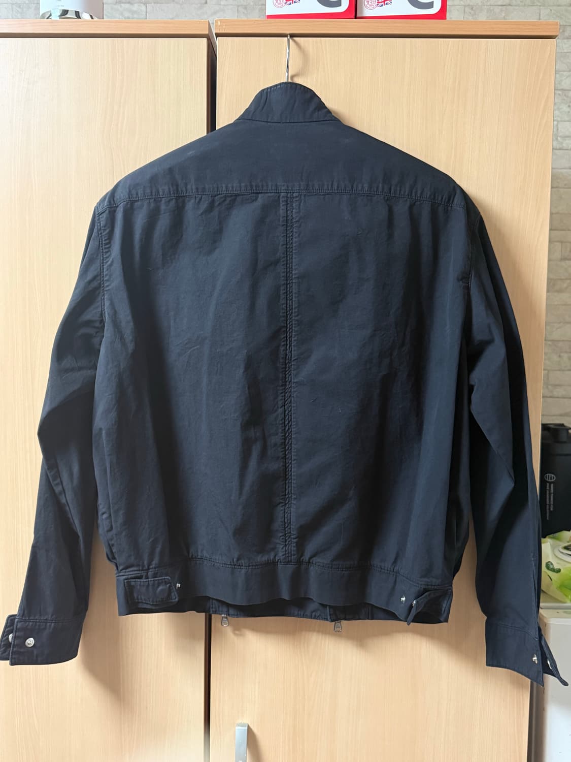 DOUBLE ZIP HARRINGTON JACKET BLACK 상품이미지3