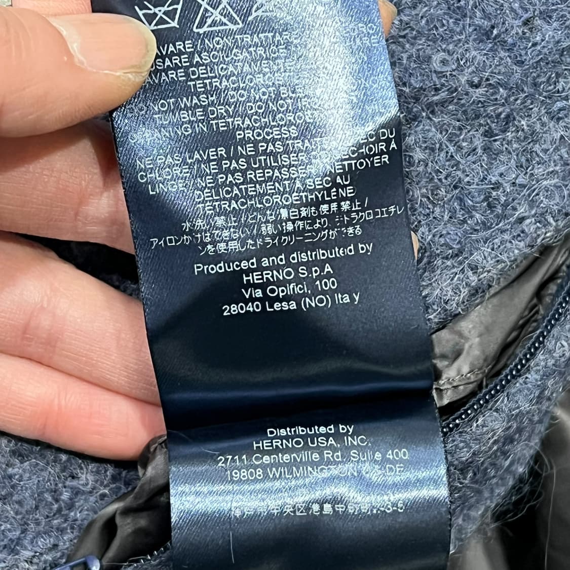 에르노 패디드 모헤어 롱코트 s08748 상품이미지9