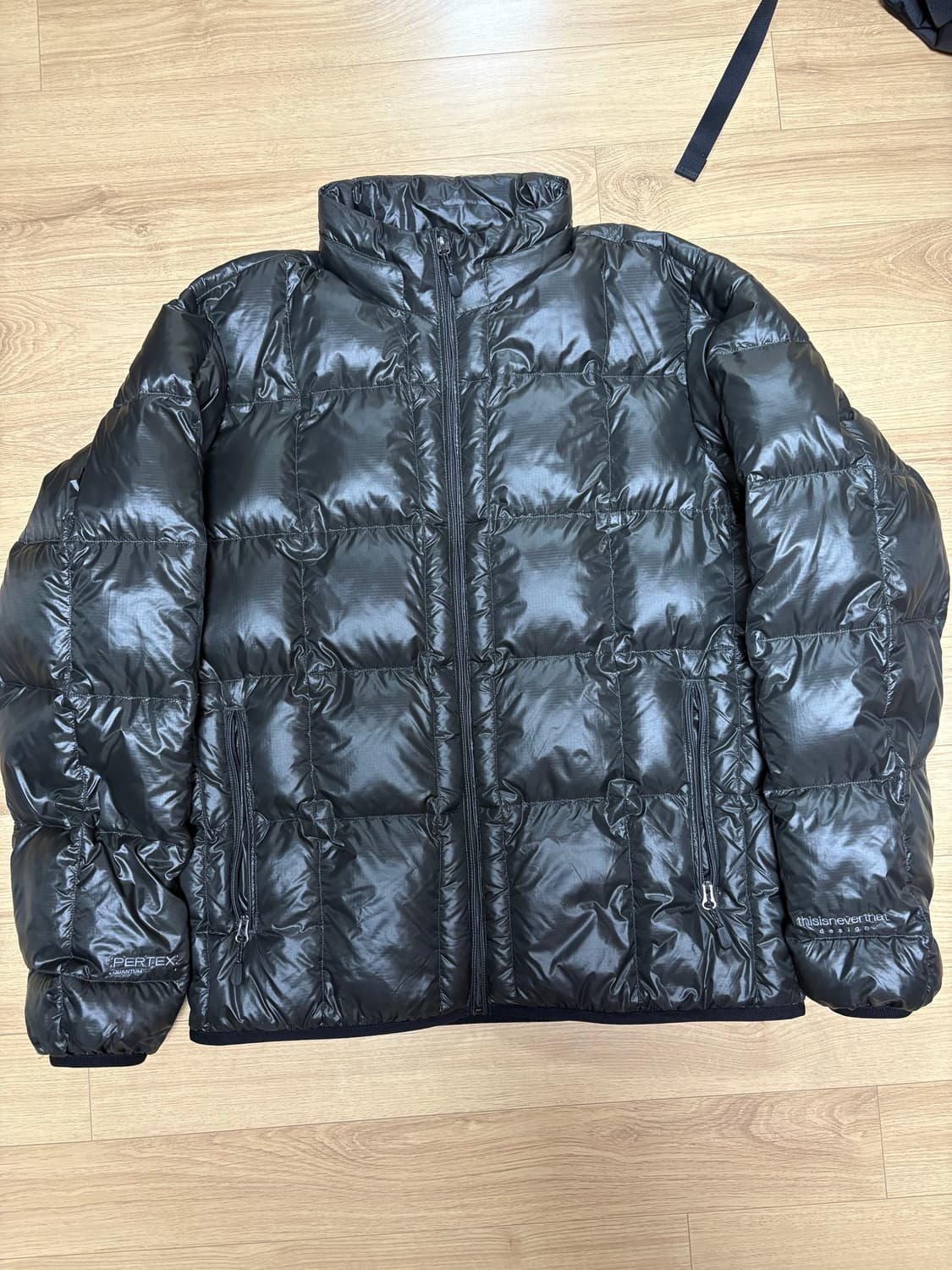디스이즈네버댓 pertex 경량패딩 브라운블랙 m 상품이미지2