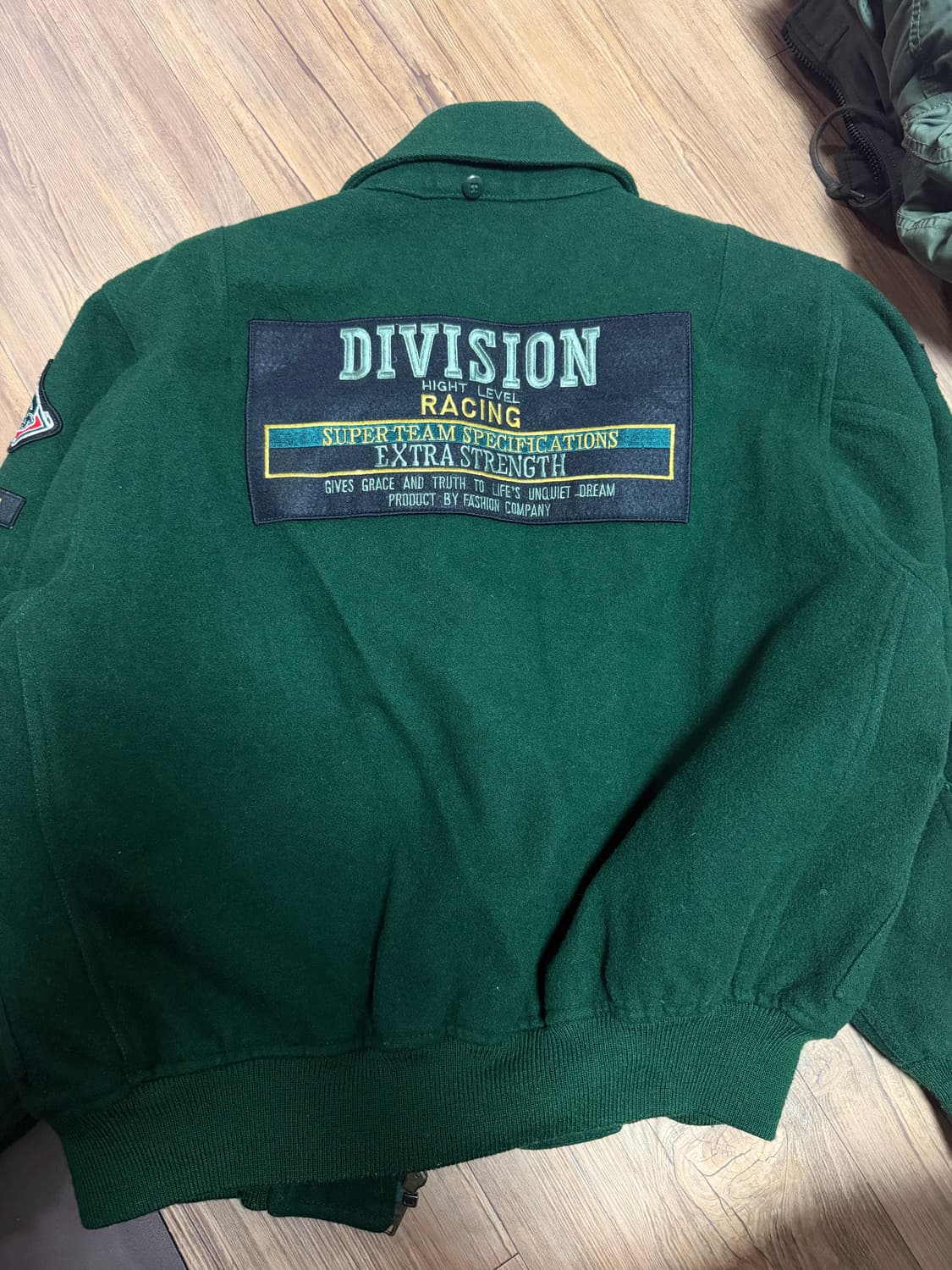 빈티지 레이싱 바시티 자켓 상품이미지3