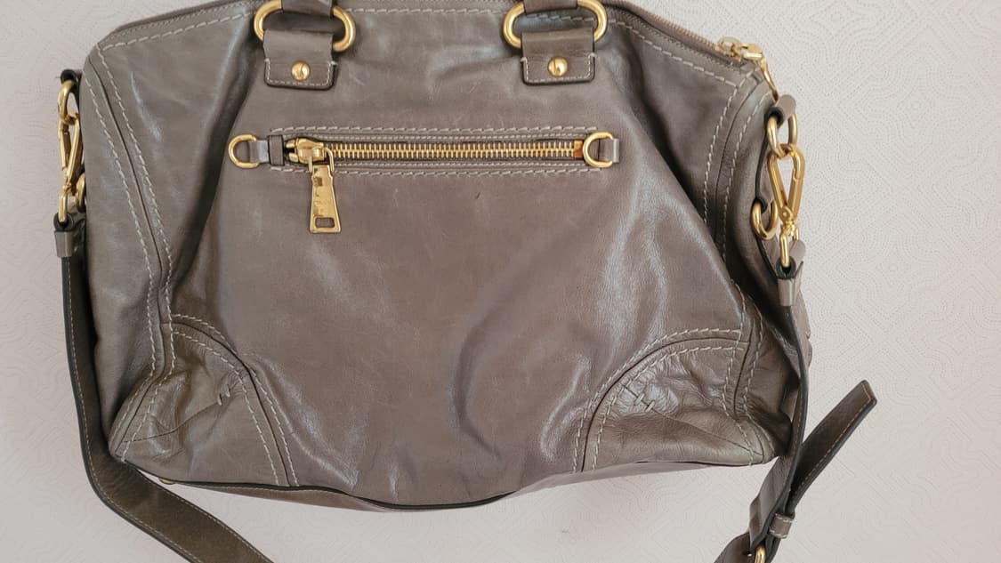 Prada  Vitello Shine BL0678 ARGILLA색상 상품이미지9