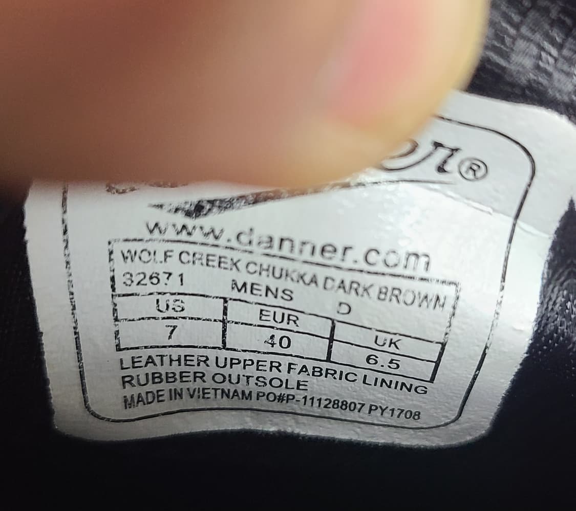 Danner Wolf Creek Chukka 다크 브라운 가죽 부츠입니다 상품이미지4