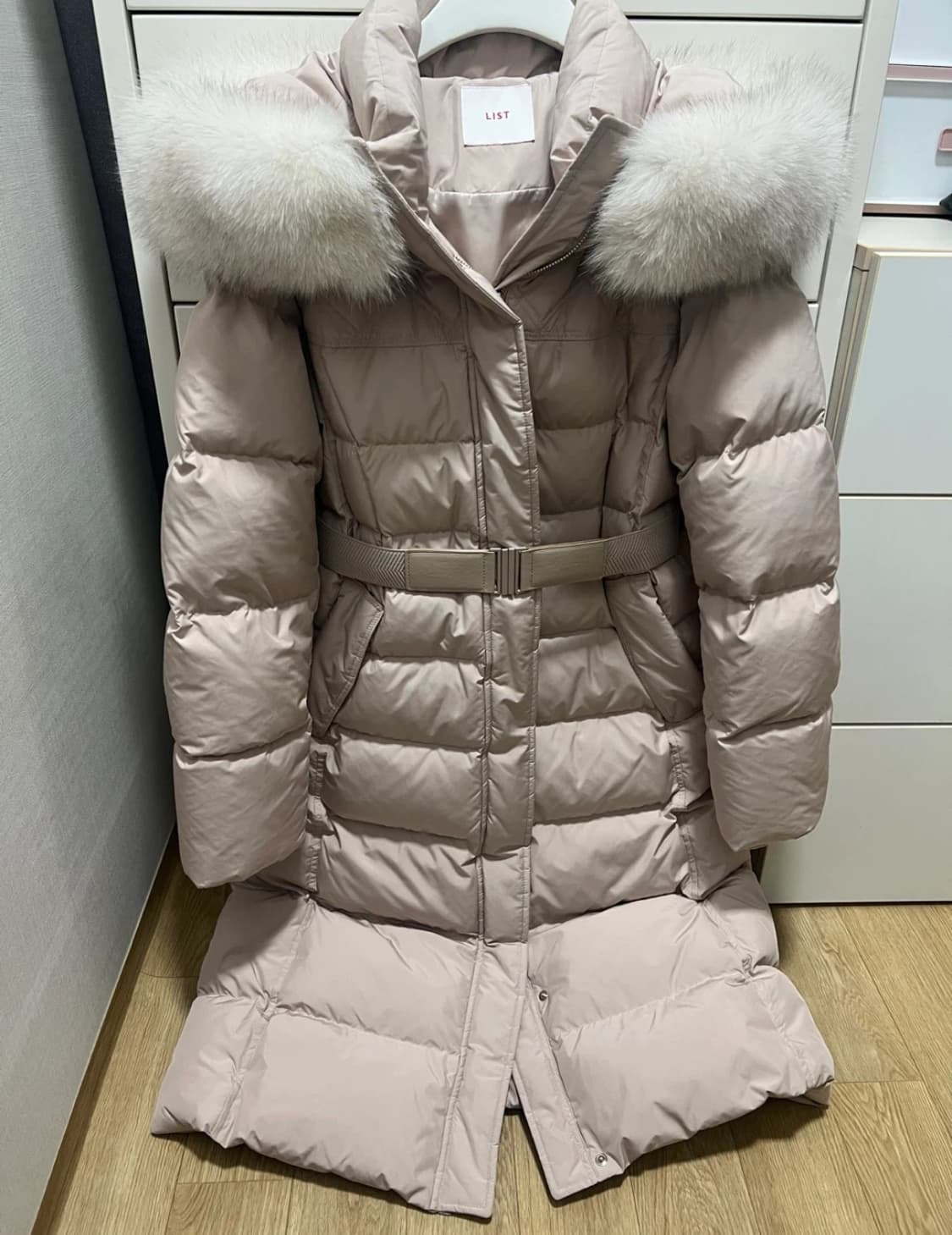 폭스퍼 구스다운 고급 롱패딩 여성패딩 상품이미지3