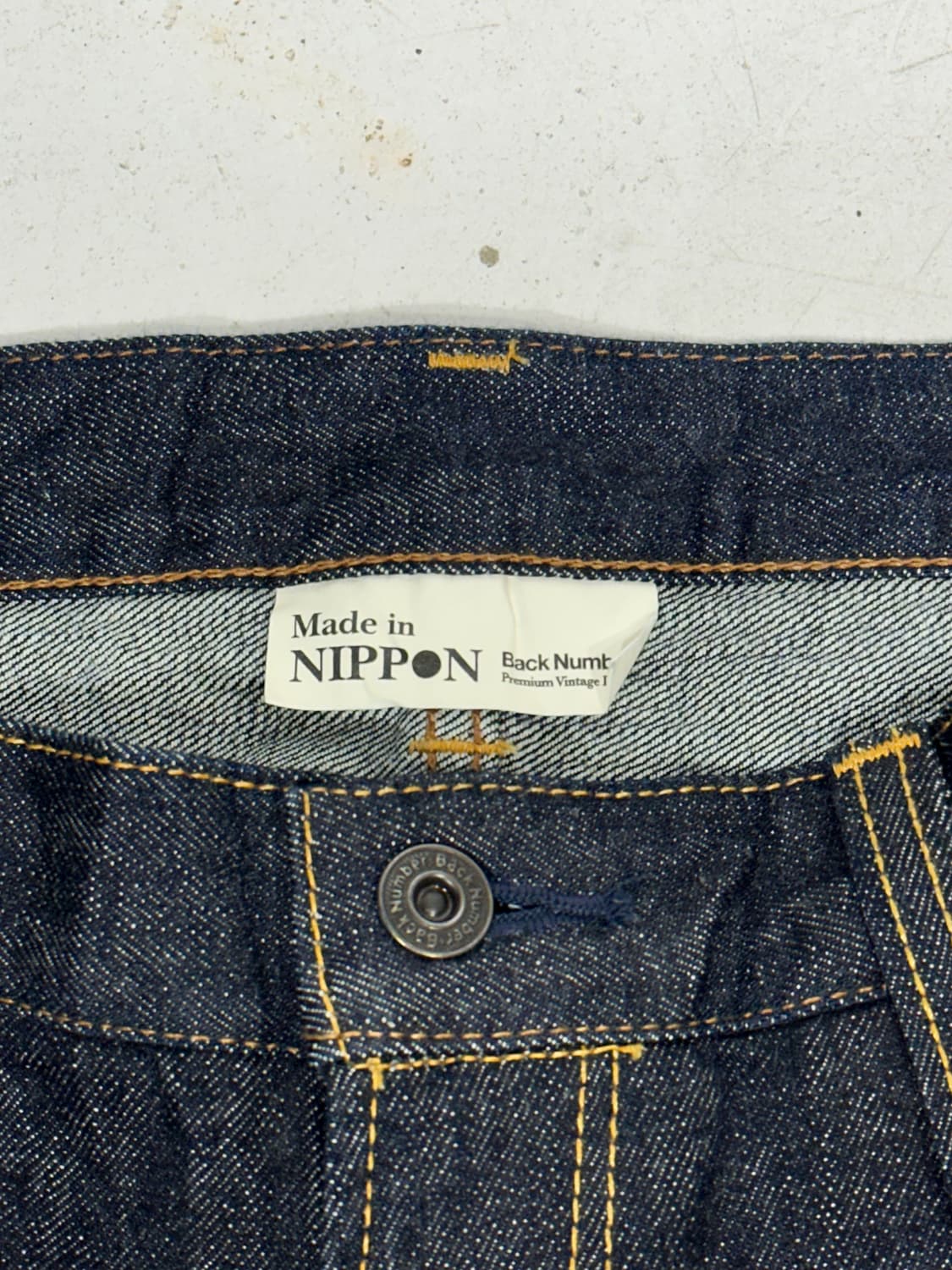 일본 빈티지 진청 백 넘버 니폰 생산 셀비지 데님 팬츠 청바지 상품이미지7