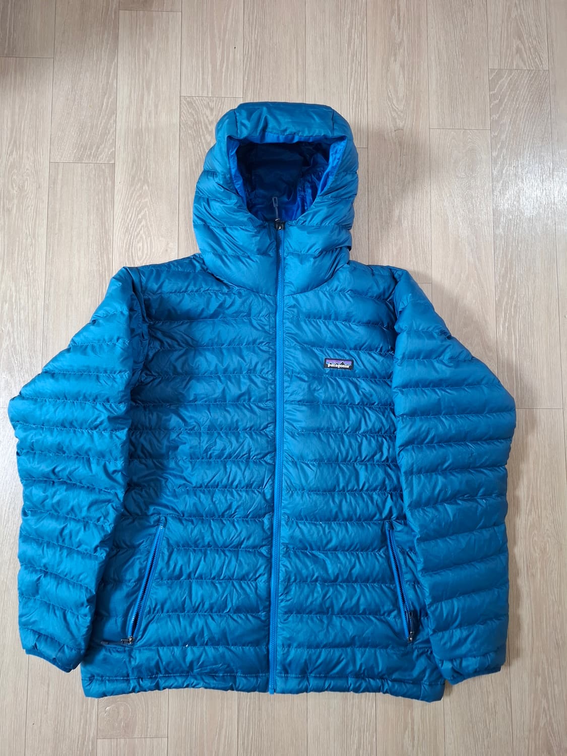 XL 파타고니아 다운스웨터 후디 후드 다운 패딩 블루 상품이미지1