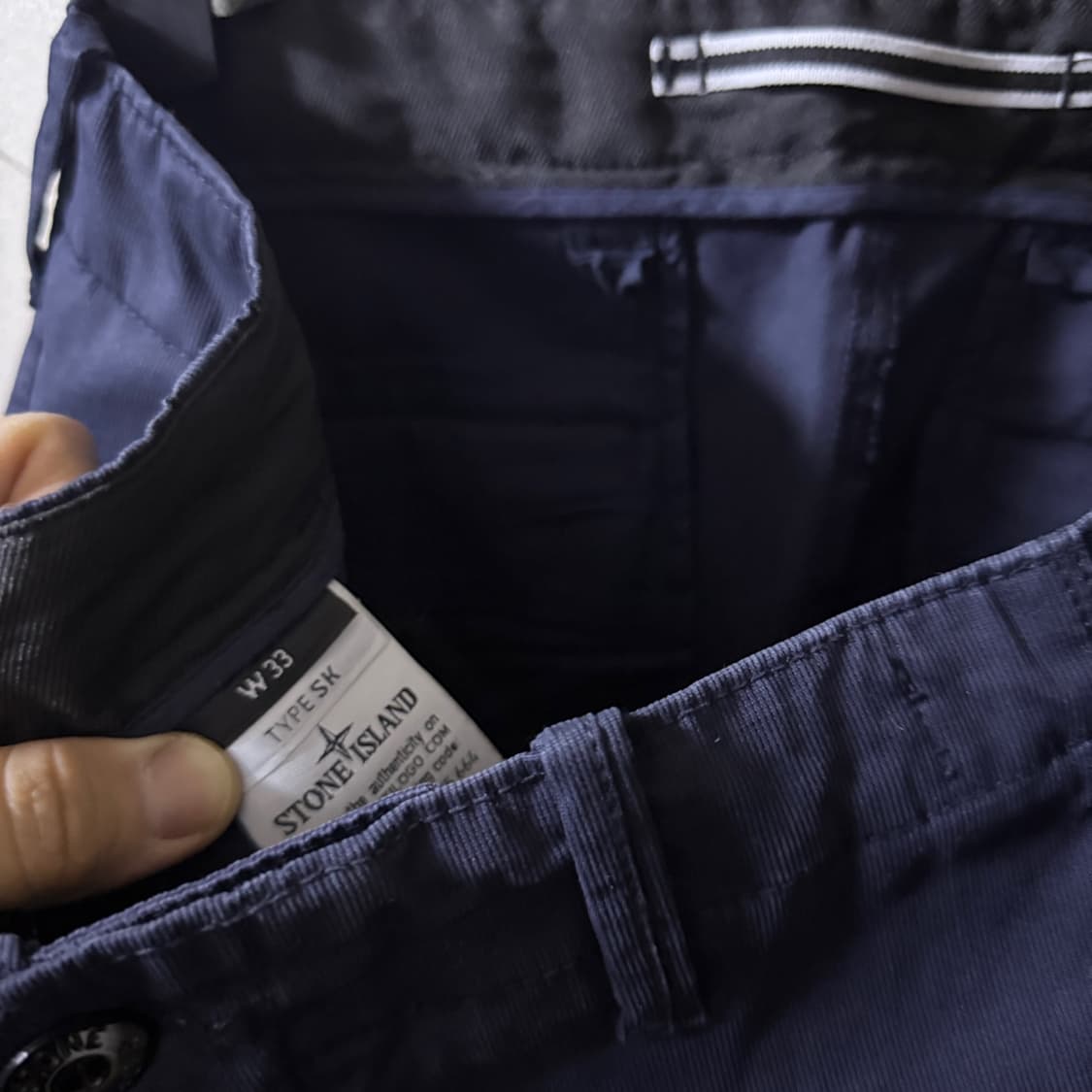 스톤아일랜드 남성 코튼 네이비 카고 팬츠 (남성 32-33정도) 상품이미지7