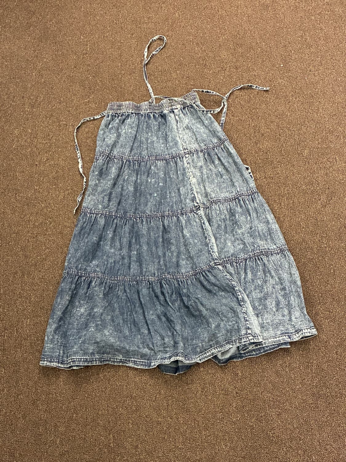 M)Japanese vintage 여성 데님 롱 스커트 상품이미지6