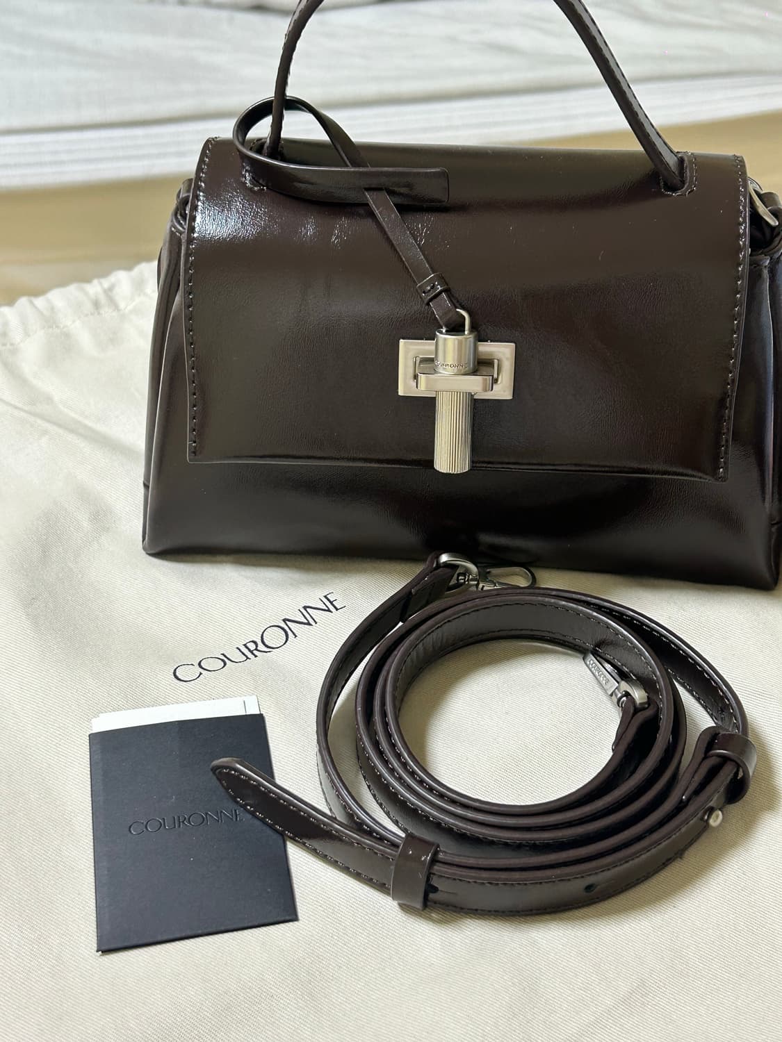 쿠론 Fermier Cross 20 브라운 크로스백 상품이미지8