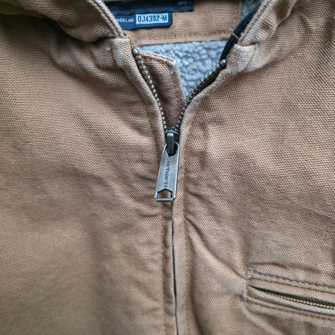 [L] 칼하트 빈티지 샌드스톤 덕 액티브 후드 자켓 상품이미지5