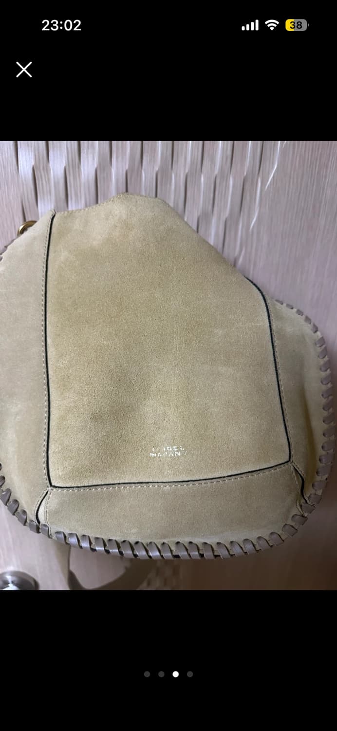 이자벨마랑 스웨이드 베이지백 상품이미지2