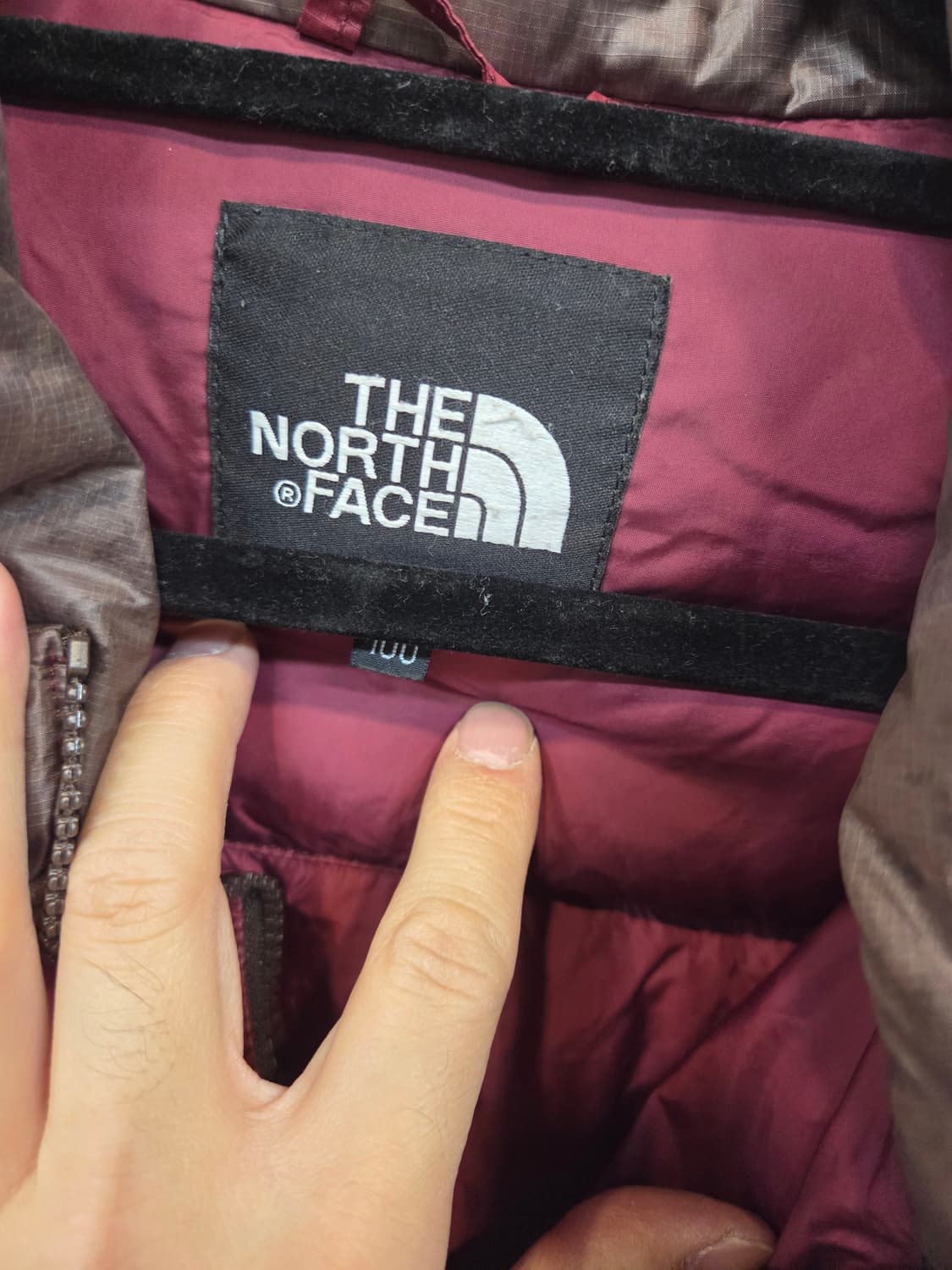 노스페이스 빈티지 600 자수 덕다운 패딩 100 상품이미지3