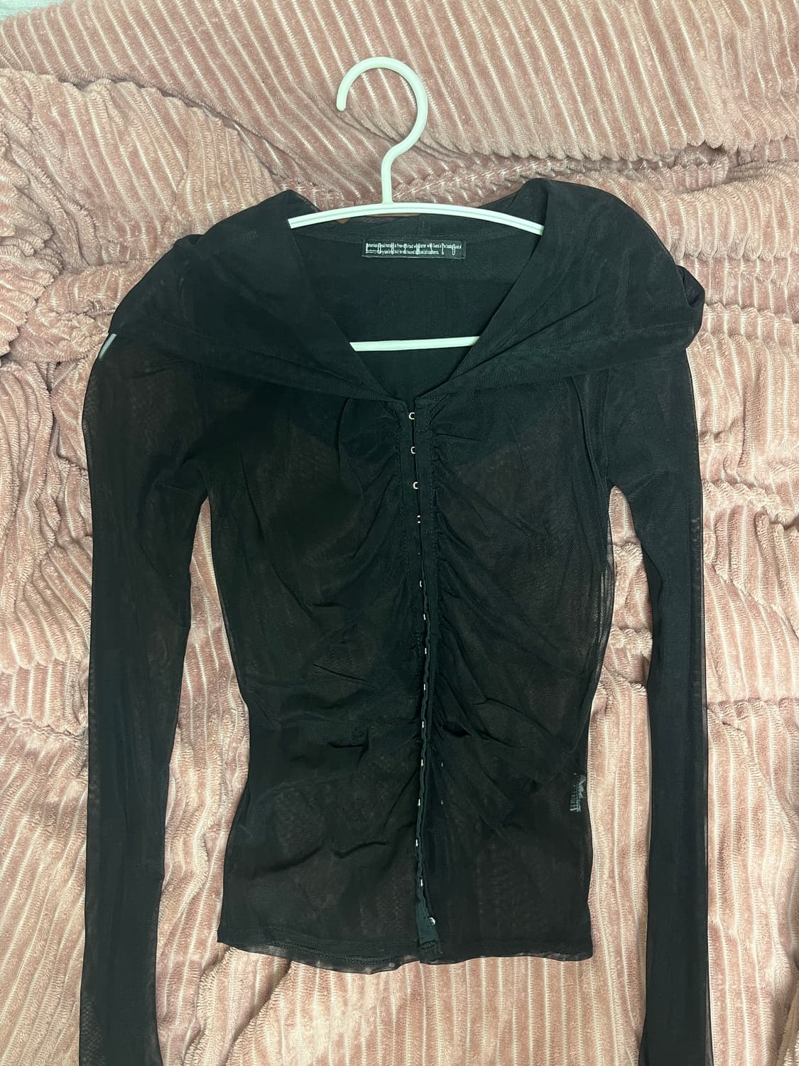 보헤미안서울 셔링 후크 후드 상품이미지1