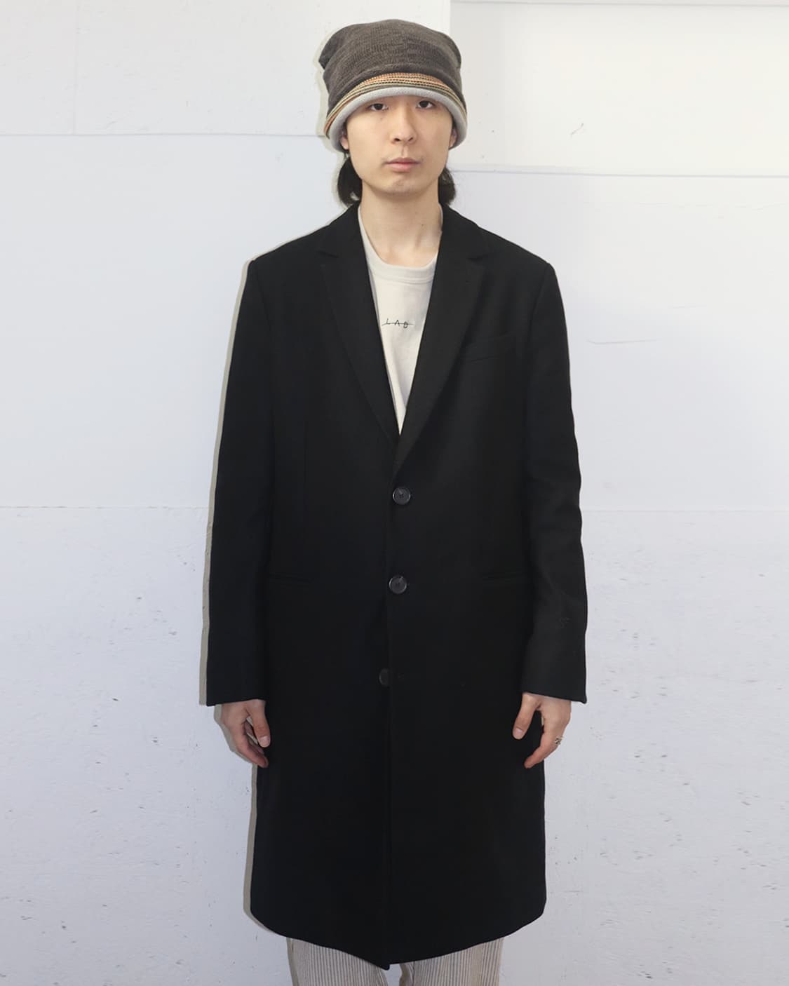 아미 15AW 싱글 브레스티드 Tuskania 울 코트 상품이미지1