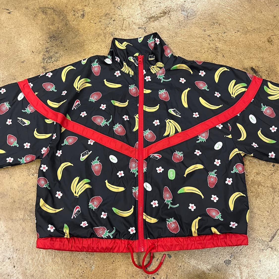 [ 정품/S,80 ] 나이키 스우시 프루츠 패턴 바람막이 자켓 b14 상품이미지2