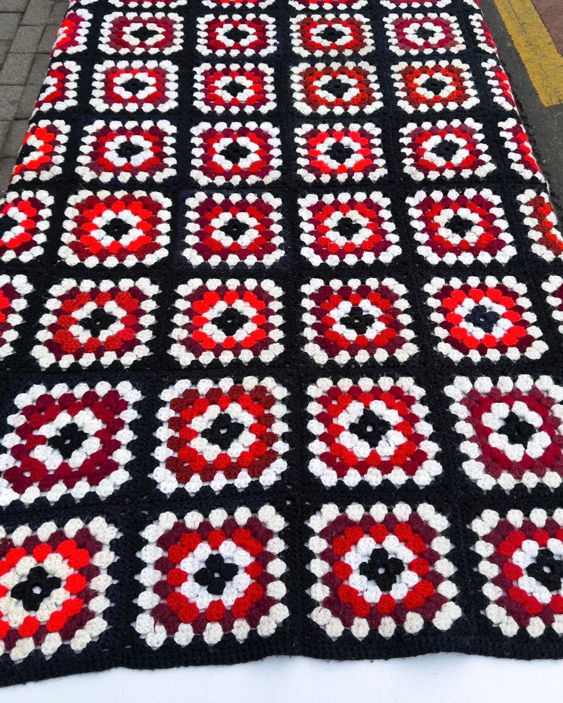 빈티지 소품 USA 크로셰 블랭킷 상품이미지1