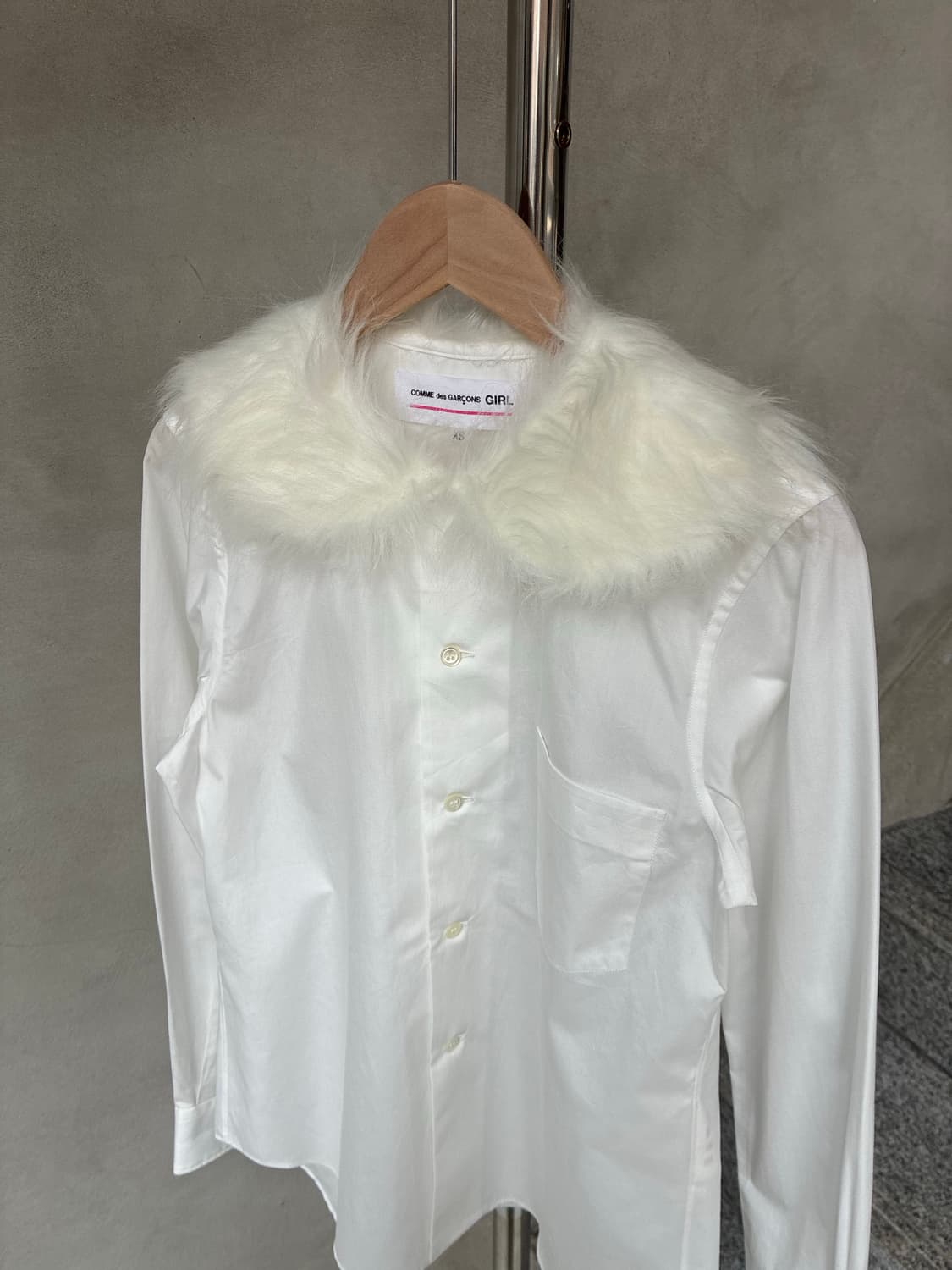 꼼데가르송 걸 퍼 카라 셔츠 상품이미지2