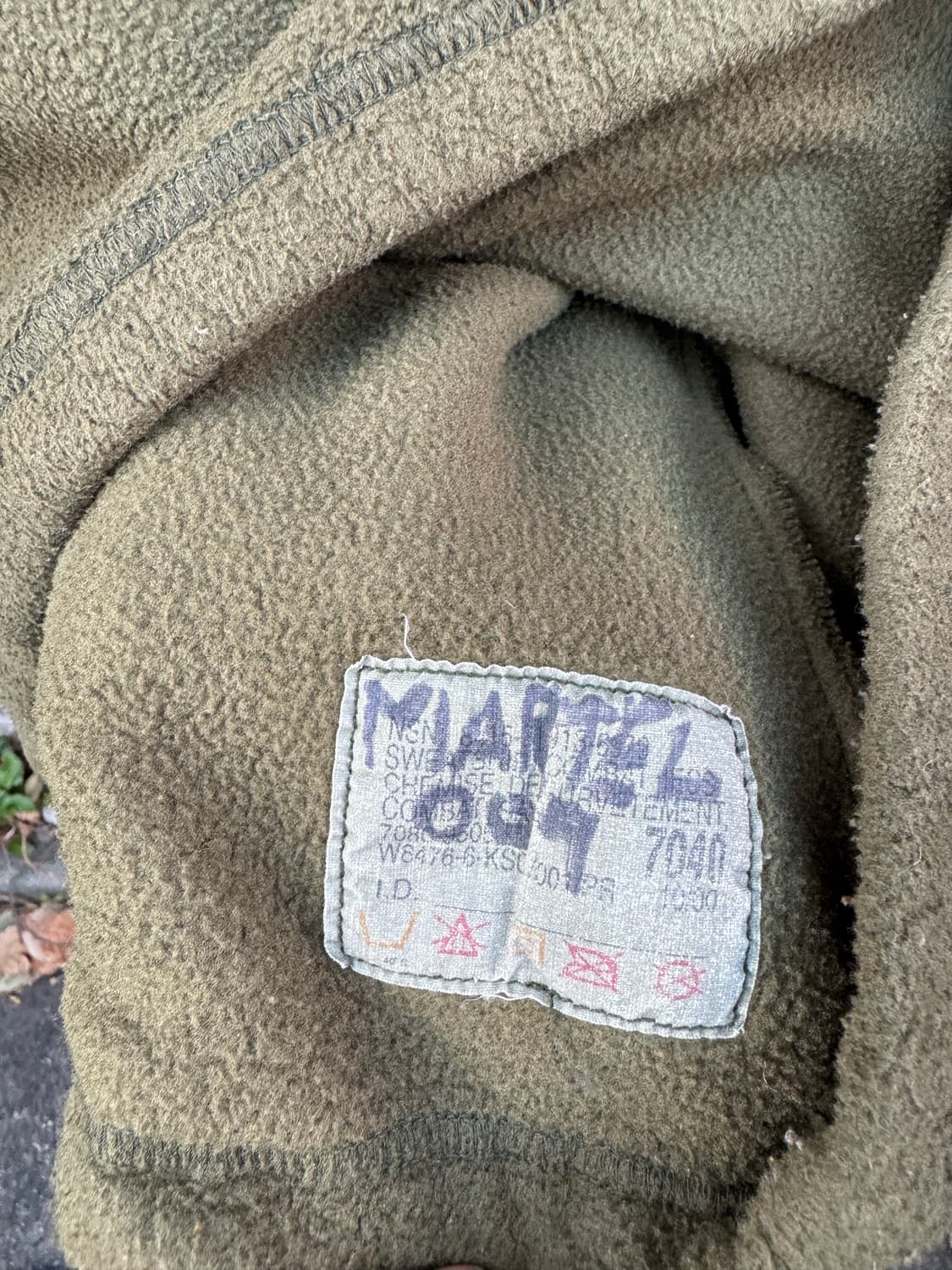 90s 캐나다군 오리지널 플리스 후리스 자켓 미군 상품이미지6