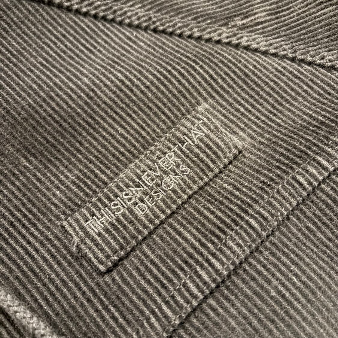 [M] 디스이즈네버댓 블랙 코듀로이 후드 집업 자켓 B957 상품이미지4