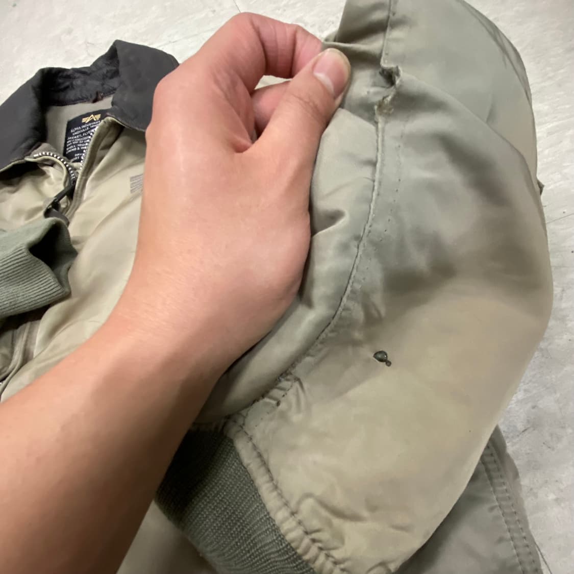 90s 알파인더스트리 FLT-45P 항공자켓 L V29 상품이미지10