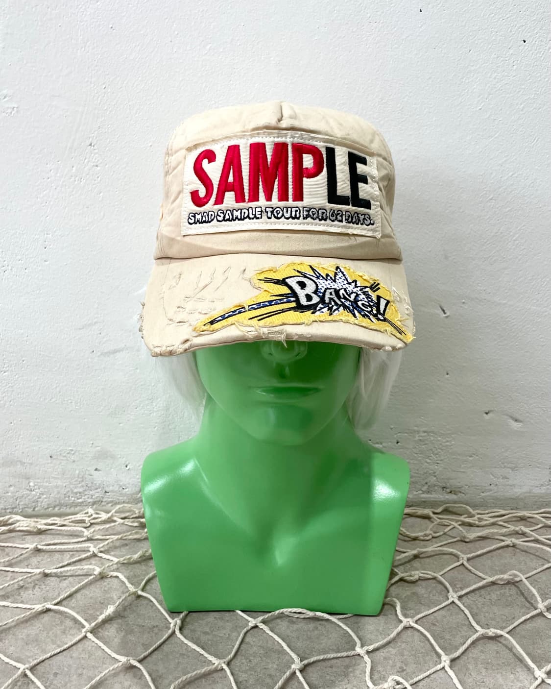 Bang Sample Beige Distressed Cap 상품이미지2