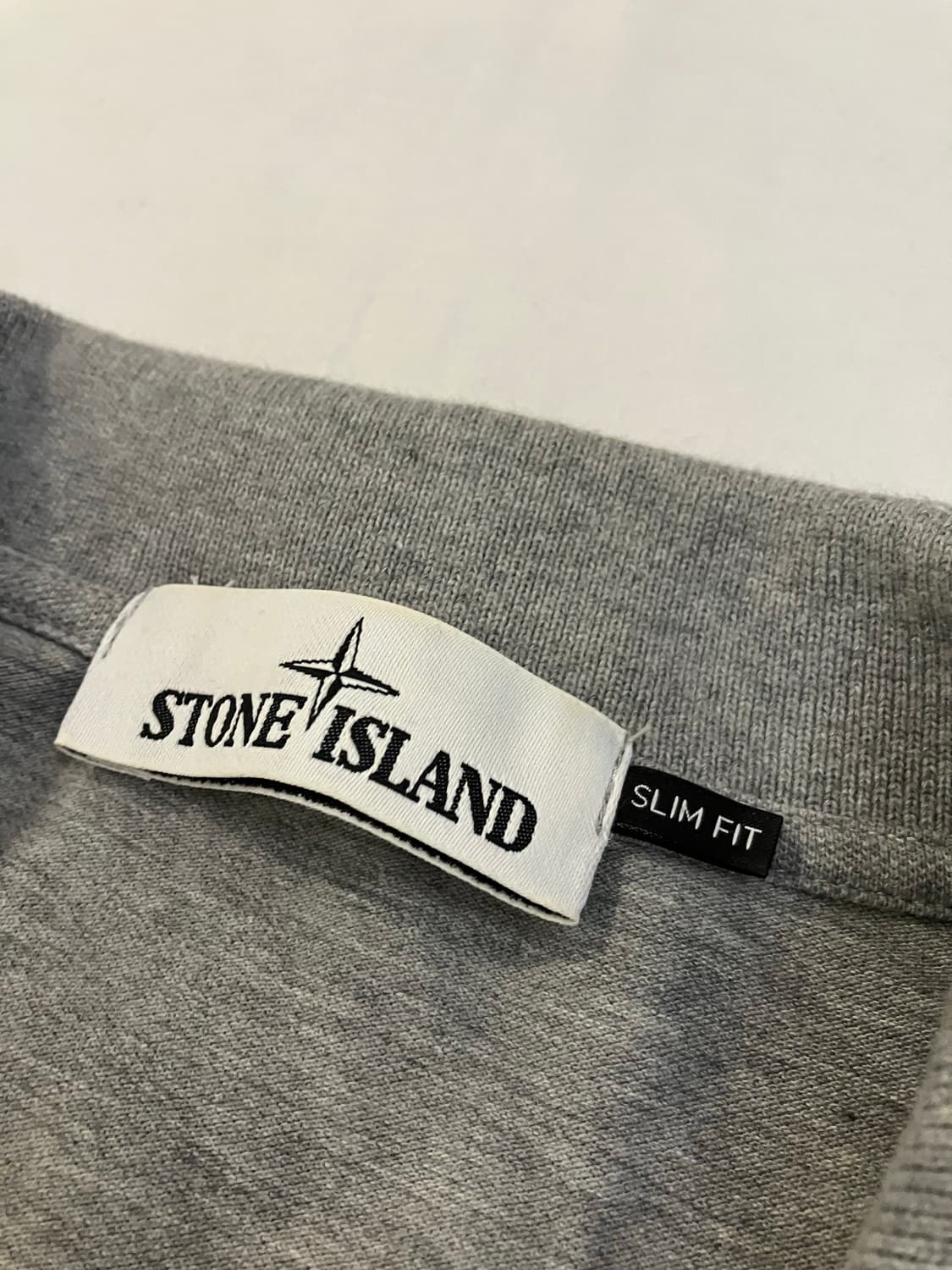 스톤아일랜드 패치로고 슬림핏 pk 카라티 그레이 상품이미지5