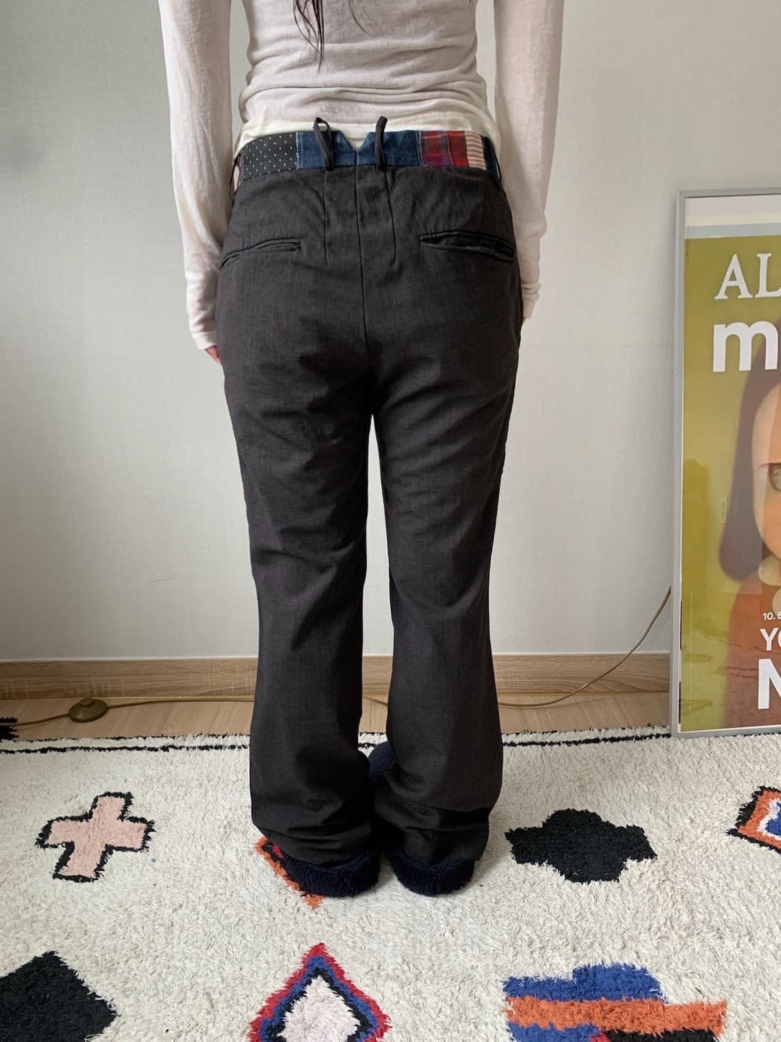 cinema patchwork belt pants 상품이미지5