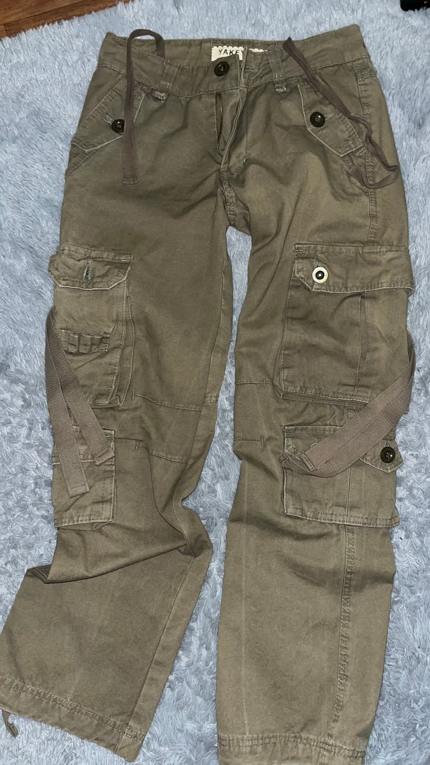 멀티 포켓 스트랩 카고 팬츠 대장 빈티지 로우라이즈 스트릿 상품이미지2