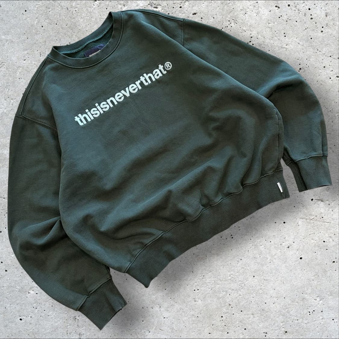 [M] 디스이즈네버댓 그린 블루 맨투맨 티셔츠 D604 상품이미지1