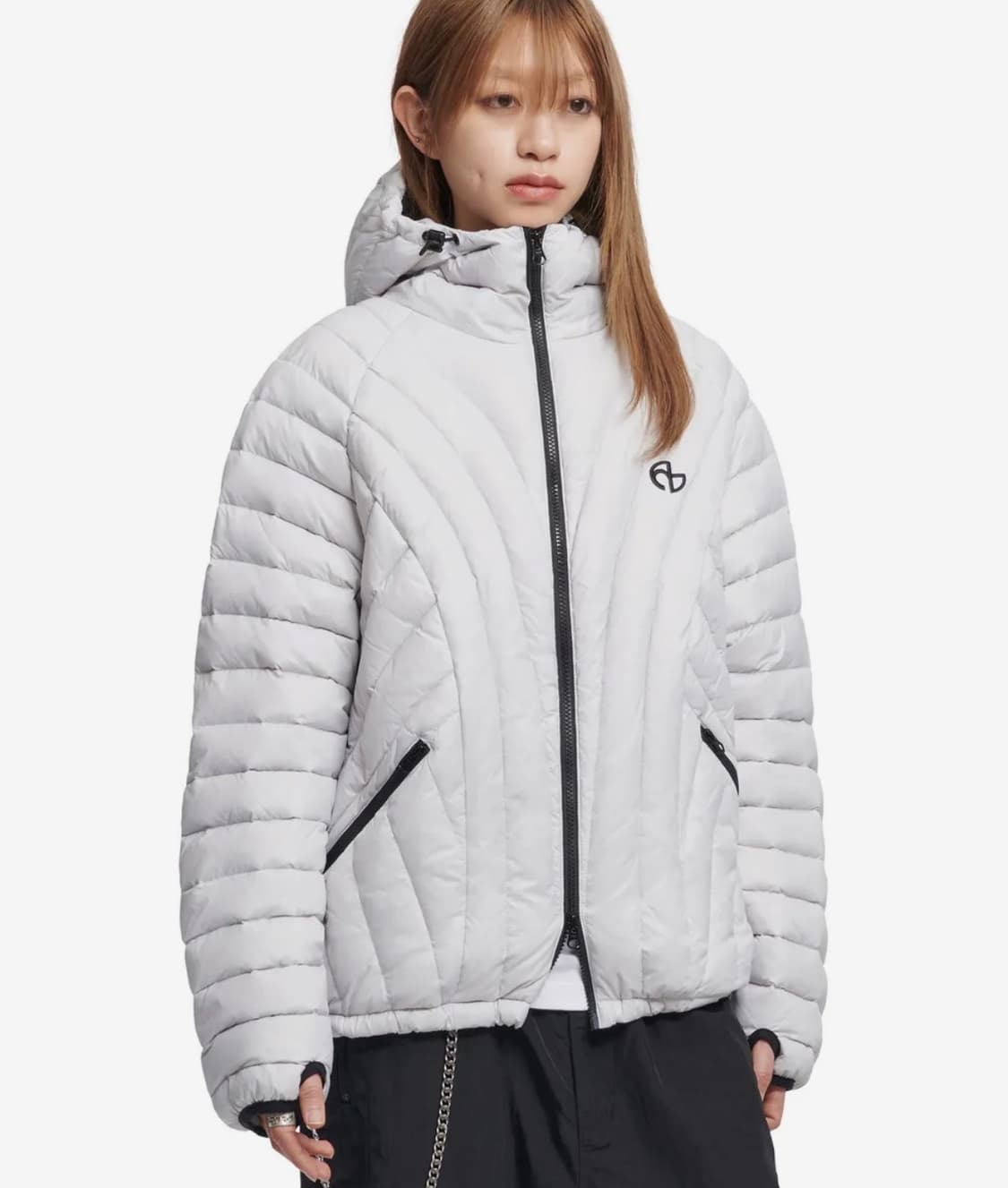 노매뉴얼 라이트 덕 다운 글로시 그레이 M 상품이미지1