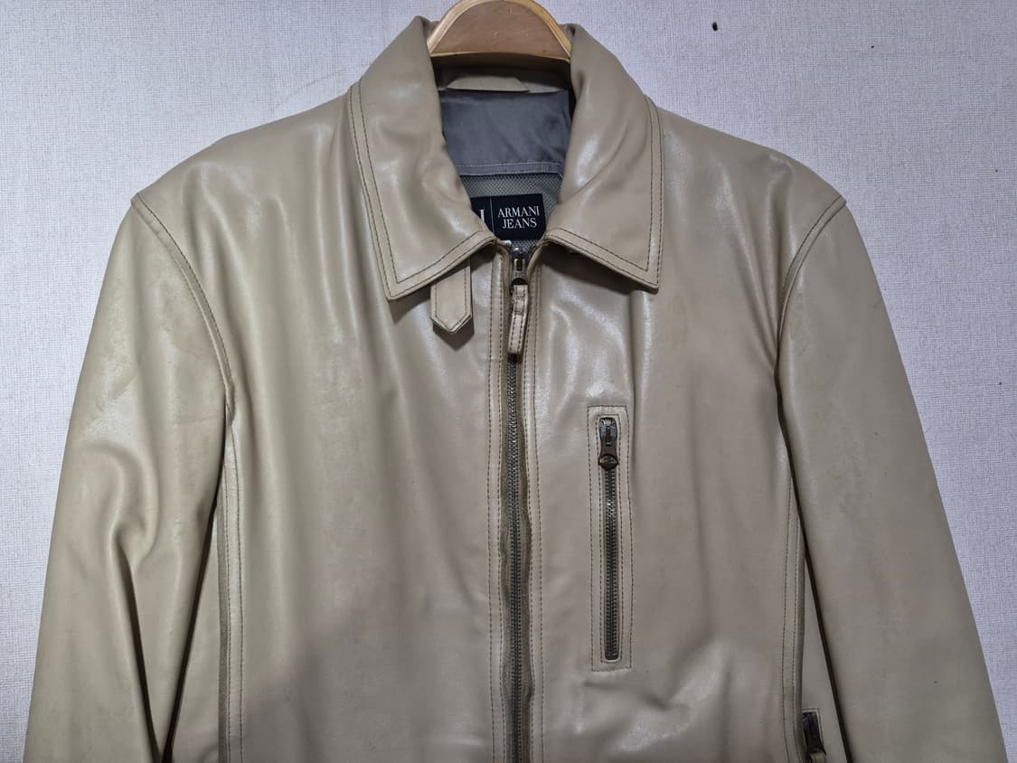 Armani Jean's 알마니 진 레더 자켓52(우리95 ~100) 상품이미지3