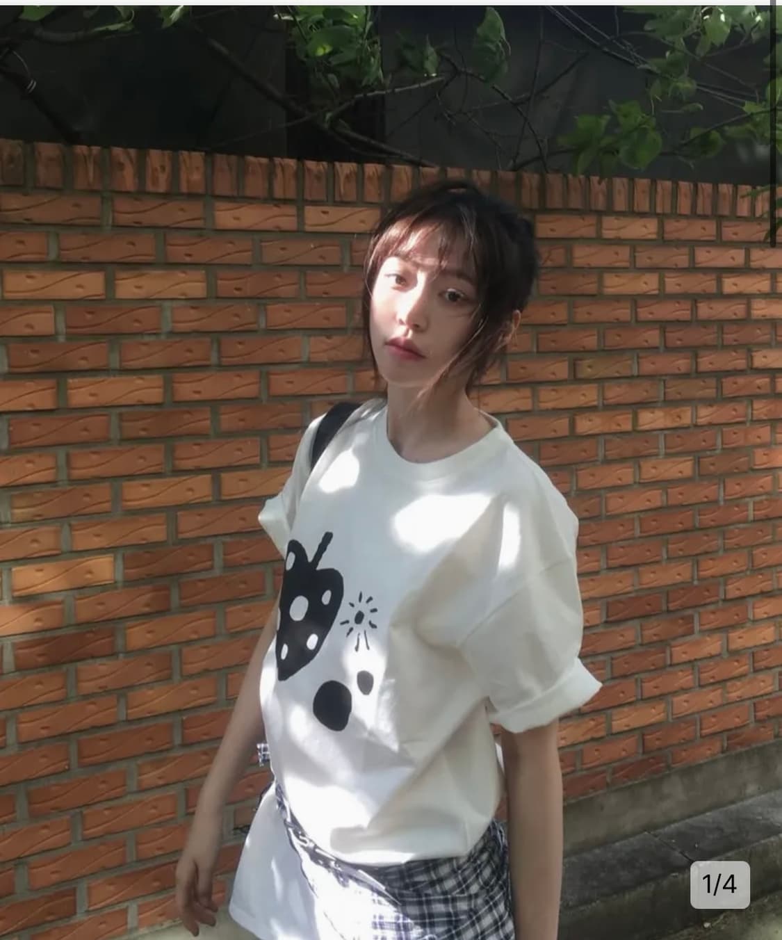 오헤시오 애플 반팔 티셔츠 APPLE DOT OVERFIT T- 상품이미지3