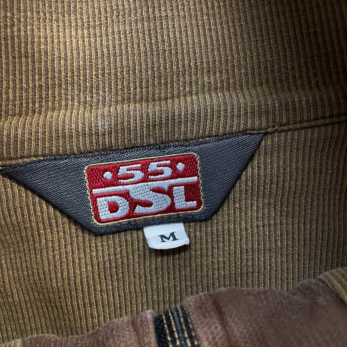 디젤 Diesel 스웻 레이싱 집업 브라운 상품이미지4